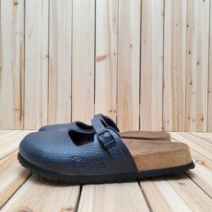 Birkenstock Birki's Womens Maria Mary Jane Mules Size 8 EU 39 Blue Slip On Shoes